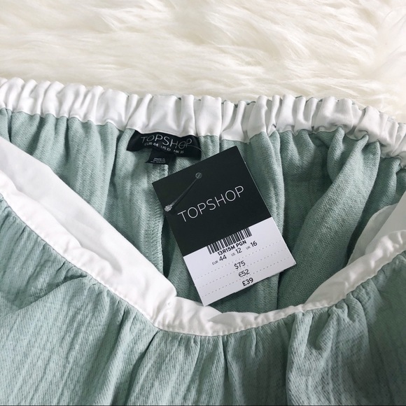 NWT Topshop Laundered Bardot off shoulder Top - Picture 5 of 6
